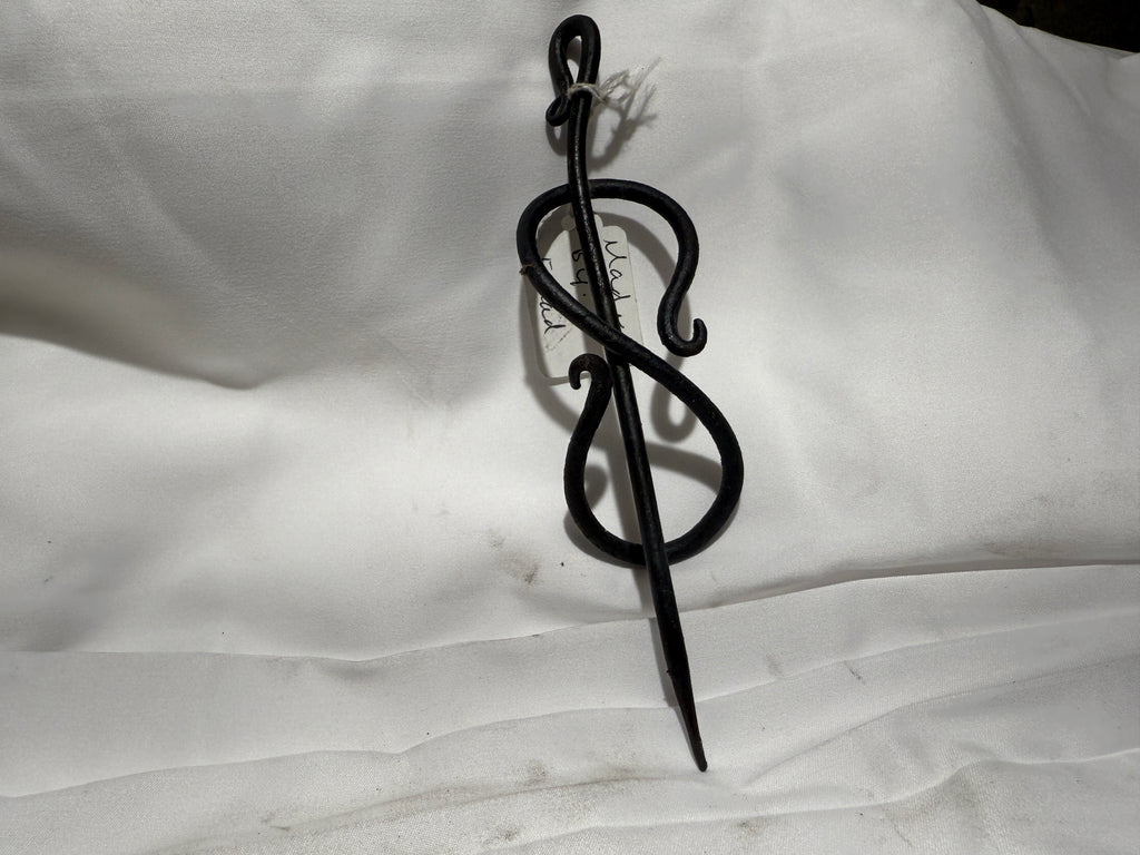Hand Forged Iron Hair Clip