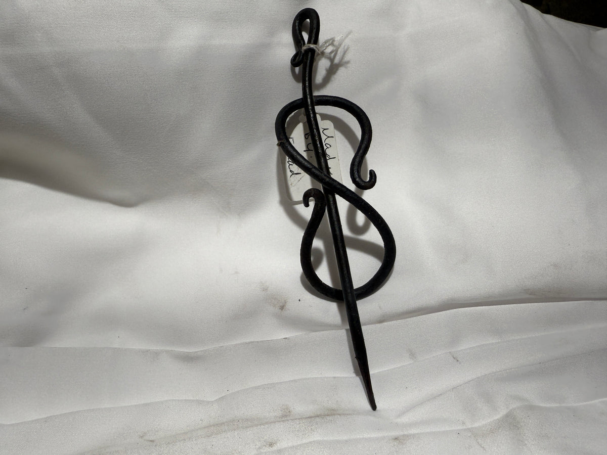 Hand Forged Iron Hair Clip